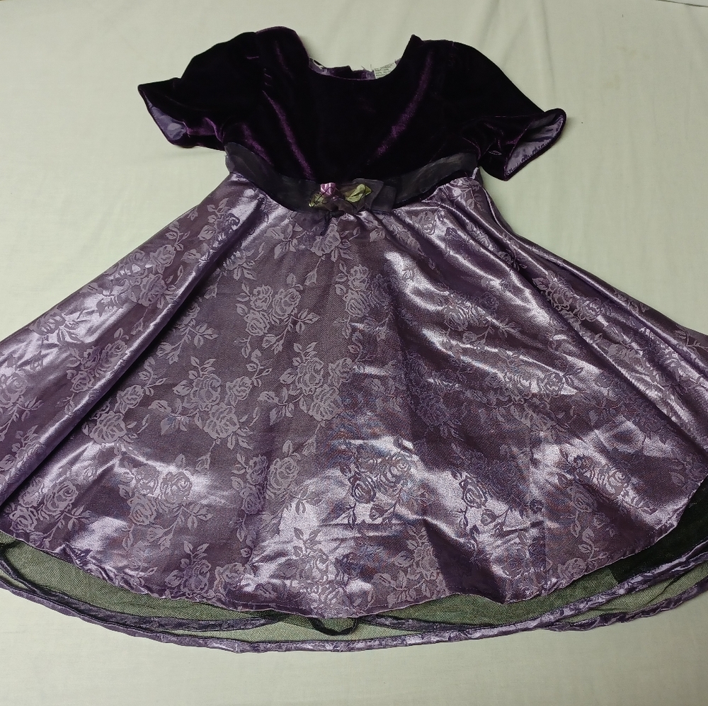 4/$60 Purple Floral Toddler Dress - size 3X
